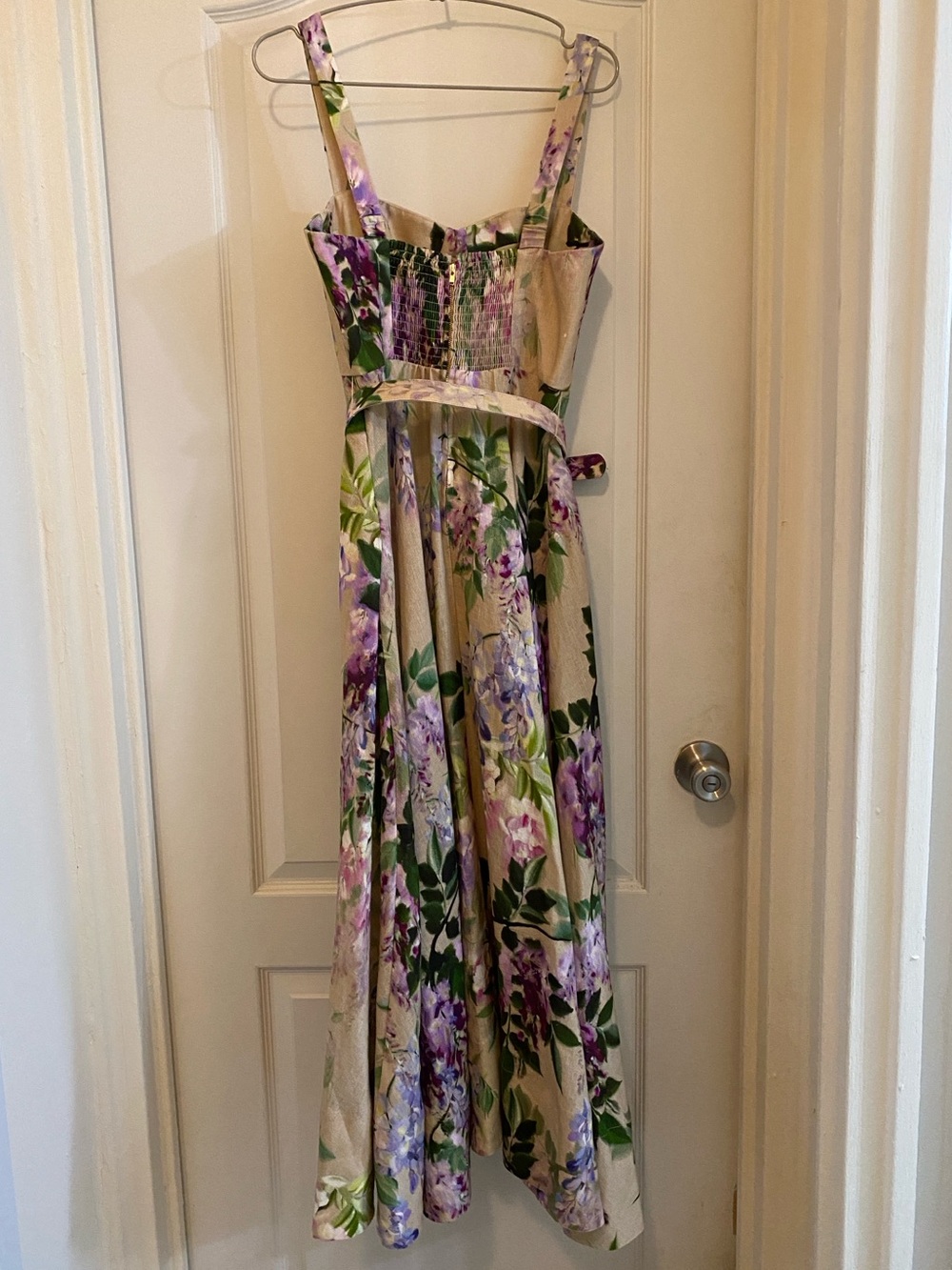 EUC Cara Cara Calypso Midi Dress Wisteria floral print Size 2 - Picture 2 of 10